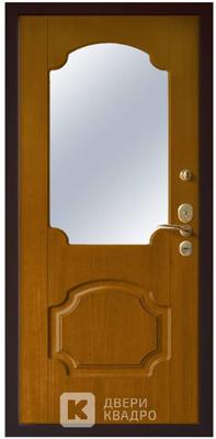Металлическая дверь в квартиру с зеркалом ДЗМ-008