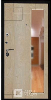 Стальная дверь в квартиру с зеркалом ДЗМ-011