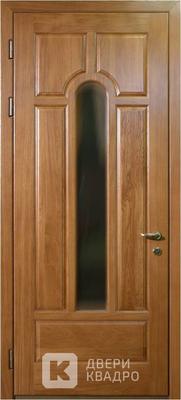 Металлическая дверь с матовым стеклом недорого СТМ-006