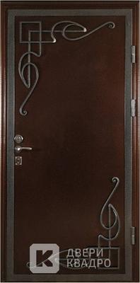 Металлическая дверь с ковкой ДКМ-011