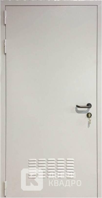 Противопожарная металлическая дверь с вентиляционной решеткой ППМ-003